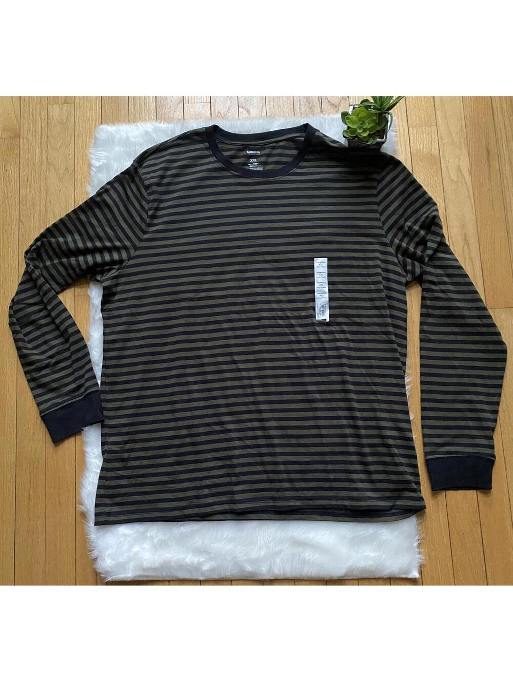Sonoma Men's Long Sleeve Striped T-Shirt XXL